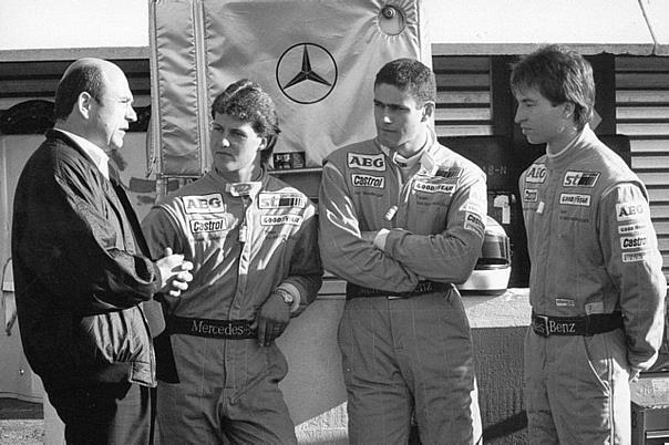 Ab 1988 war Sauber offiziell Werksteam von Mercedes-Benz. Höhepunkt dieser Partnerschaft war das Jahr 1989, in dem man die Sportwagen-WM und das 24-Stunden-Rennen in Le Mans gewann. Foto: auto-reporter.net